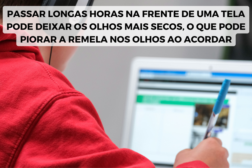 passar demasiado tempo em ecran